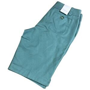 Ashworth Golf Womens Shorts Size‎ 6 Aqua Blue Textured Ribbed Cotton NEW